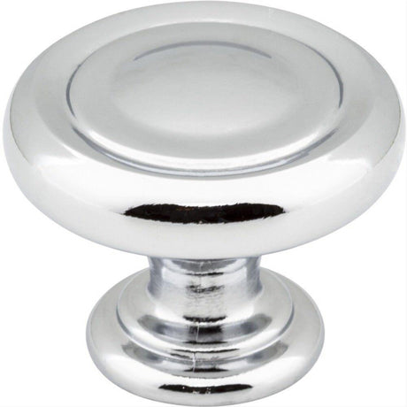 Jeffrey Alexander 117PC 117 Bremen 1 1-1/4" Zinc Cabinet Knob Polished Chrome