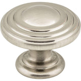Jeffrey Alexander 137SN 137 Bremen 2 1-1/4" Zinc Stacked Cabinet Knob Satin Nickel