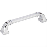 Jeffrey Alexander 165-128PC-128 Ella 5-13/16" Zinc Cabinet Pull Polished Chrome