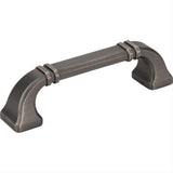 Jeffrey Alexander 165-96BNBDL-96 Ella 4-1/2" Zinc Cabinet Pull Brushed Pewter