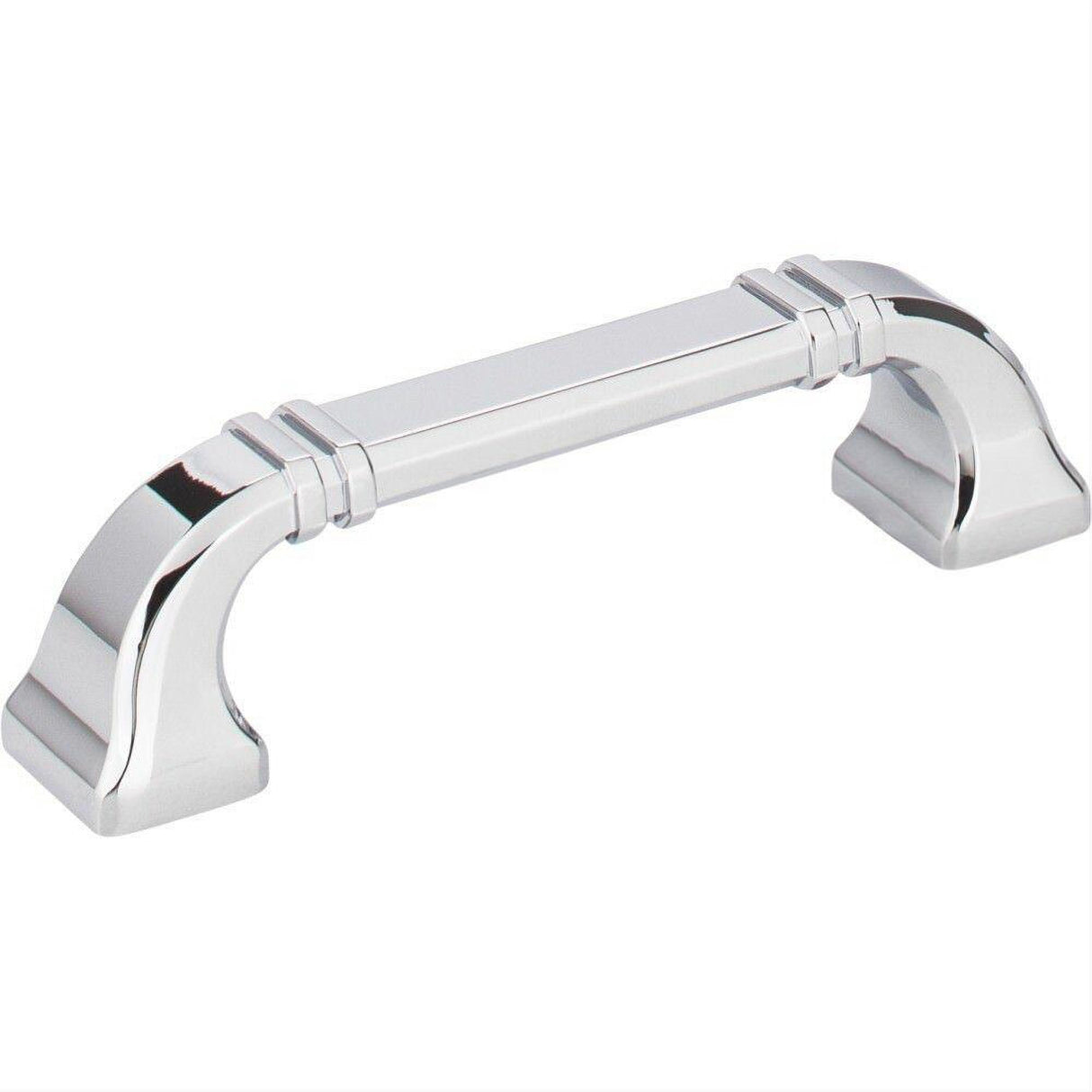 Jeffrey Alexander 165-96PC-96 Ella 4-1/2" Zinc Cabinet Pull Polished Chrome