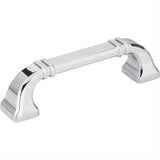 Jeffrey Alexander 165-96PC-96 Ella 4-1/2" Zinc Cabinet Pull Polished Chrome