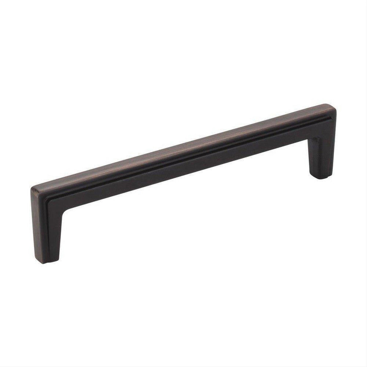 Jeffrey Alexander 259-128DBAC-128 Lexa 5-7/16" Zinc Cabinet Pull Brushed Oil Rubbed Bronze