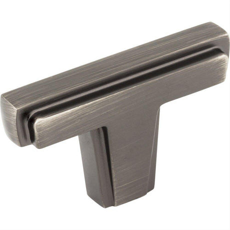 Jeffrey Alexander 259BNBDL 259 Lexa 2" Zinc Cabinet T-Shaped Cabinet Knob Brushed Pewter