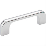 Jeffrey Alexander 264-3PC-3 Alvar 3-11/16" Zinc Cabinet Pull Polished Chrome