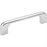 Jeffrey Alexander 264-96PC-96 Alvar 4-7/16" Zinc Cabinet Pull Polished Chrome