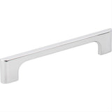Jeffrey Alexander 286-128PC-128 Leyton 6-3/8" Zinc Cabinet Pull Polished Chrome