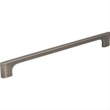 Jeffrey Alexander 286-224BNBDL-224 Leyton 10-3/16" Zinc Cabinet Pull Brushed Pewter