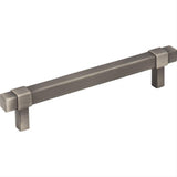 Jeffrey Alexander 293-128BNBDL-128 Zane 6-5/16" Zinc Cabinet Pull Brushed Pewter