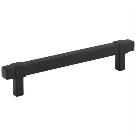 Jeffrey Alexander 293-128MB-128 Zane 6-5/16" Zinc Cabinet Pull Matte Black