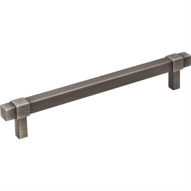 Jeffrey Alexander 293-160BNBDL-160 Zane 7-9/16" Zinc Cabinet Pull Brushed Pewter