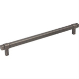 Jeffrey Alexander 293-224BNBDL-224 Zane 10-1/16" Zinc Cabinet Pull Brushed Pewter