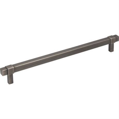 Jeffrey Alexander 293-224BNBDL-224 Zane 10-1/16" Zinc Cabinet Pull Brushed Pewter