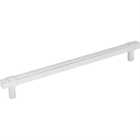 Jeffrey Alexander 293-224PC-224 Zane 10-1/16" Zinc Cabinet Pull Polished Chrome