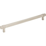 Jeffrey Alexander 293-224SN-224 Zane 10-1/16" Zinc Cabinet Pull Satin Nickel