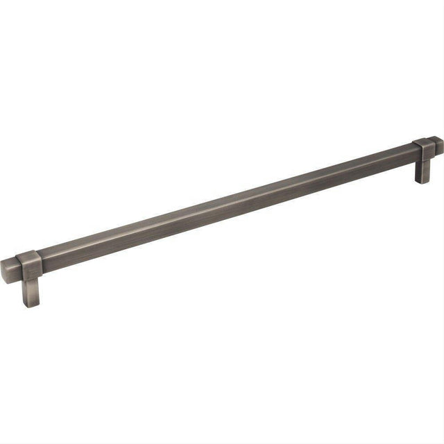 Jeffrey Alexander 293-305BNBDL-305 Zane 13-1/4" Zinc Cabinet Pull Brushed Pewter