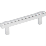 Jeffrey Alexander 293-96PC-96 Zane 5-1/16" Zinc Cabinet Pull Polished Chrome