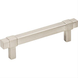 Jeffrey Alexander 293-96SN-96 Zane 5-1/16" Zinc Cabinet Pull Satin Nickel