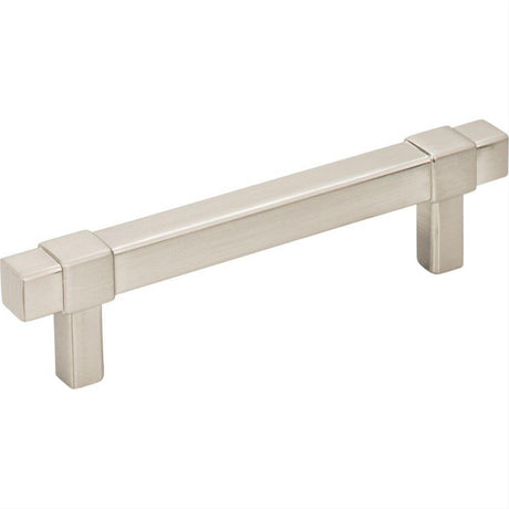 Jeffrey Alexander 293-96SN-96 Zane 5-1/16" Zinc Cabinet Pull Satin Nickel