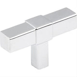 Jeffrey Alexander 293T-PC Zane 2" Zinc Cabinet T-Shaped Cabinet Knob Polished Chrome
