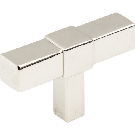 Jeffrey Alexander 293T-NI polished nickel t shaped cabinet knob