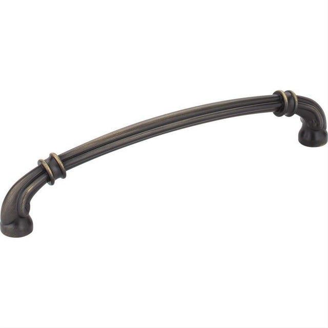 Jeffrey Alexander 317-160ABSB-160 Lafayette 6-7/8" Zinc Cabinet Pull Antique Brushed Satin Brass