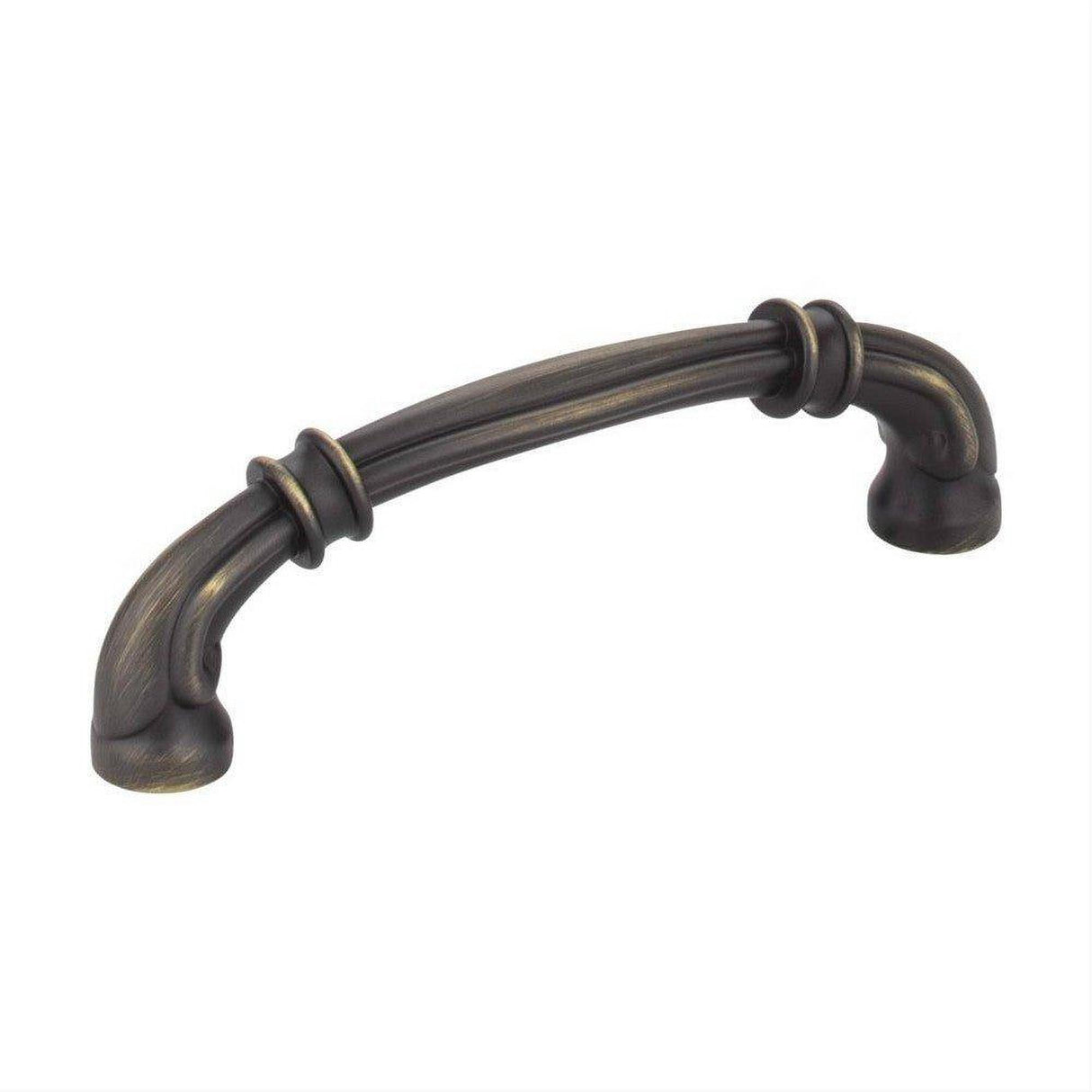 Jeffrey Alexander 317-96ABSB-96 Lafayette 4-3/8" Zinc Cabinet Pull Antique Brushed Satin Brass