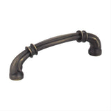 Jeffrey Alexander 317-96ABSB-96 Lafayette 4-3/8" Zinc Cabinet Pull Antique Brushed Satin Brass
