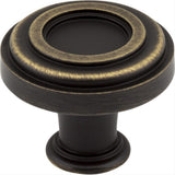 Jeffrey Alexander 317ABSB 317 Lafayette 1-3/8" Zinc Cabinet Knob Antique Brushed Satin Brass