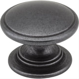 Jeffrey Alexander 3980-DACM Durham 1-1/4" Zinc Cabinet Knob Gun Metal