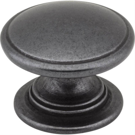 Jeffrey Alexander 3980-DACM Durham 1-1/4" Zinc Cabinet Knob Gun Metal