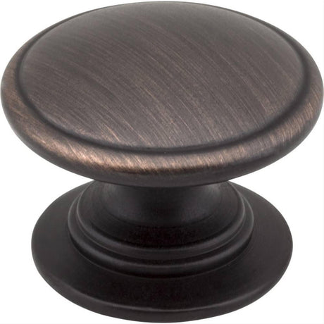 Jeffrey Alexander 3980-DBAC Durham 1-1/4" Zinc Cabinet Knob Brushed Oil Rubbed Bronze