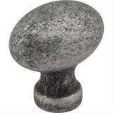 Jeffrey Alexander 3990-SIM Bordeaux 1-3/16" Zinc Cabinet Knob Distressed Antique Silver