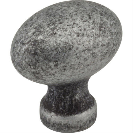 Jeffrey Alexander 3990-SIM Bordeaux 1-3/16" Zinc Cabinet Knob Distressed Antique Silver