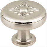 Jeffrey Alexander 417SN 417 Lafayette 1-3/8" Zinc Baroque Cabinet Knob Satin Nickel