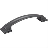 Jeffrey Alexander 435-128DACM-128 Annadale 6-1/4" Zinc Pillow Top Cabinet Pull Gun Metal