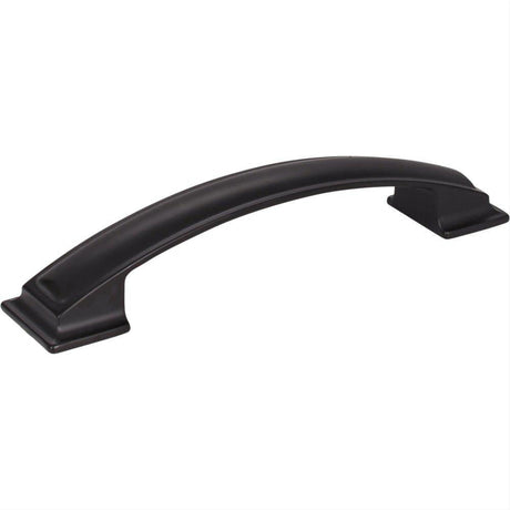 Jeffrey Alexander 435-128MB-128 Annadale 6-1/4" Zinc Pillow Top Cabinet Pull Matte Black