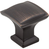 Jeffrey Alexander 435DBAC 435 Annadale 1-1/4" Zinc Square Pillow Top Cabinet Knob Brushed Oil Rubbed Bronze
