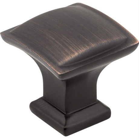 Jeffrey Alexander 435DBAC 435 Annadale 1-1/4" Zinc Square Pillow Top Cabinet Knob Brushed Oil Rubbed Bronze