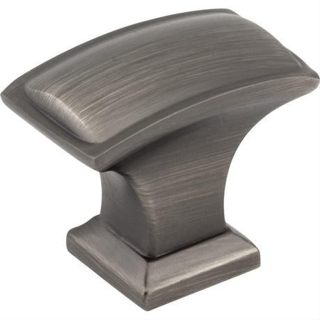 Jeffrey Alexander 435L-BNBDL Annadale 1-1/2" Zinc Rectangle Pillow Top Cabinet Knob Brushed Pewter