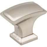 Jeffrey Alexander 435L-SN Annadale 1-1/2" Zinc Rectangle Pillow Top Cabinet Knob Satin Nickel