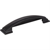 Jeffrey Alexander 436-128MB-128 Annadale 6-1/4" Zinc Pillow Top Cabinet Cup Pull Matte Black