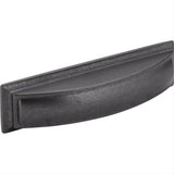 Jeffrey Alexander 436-96DACM-96 Annadale 5" Zinc Pillow Top Cabinet Cup Pull Gun Metal