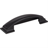 Jeffrey Alexander 436-96MB-96 Annadale 5" Zinc Pillow Top Cabinet Cup Pull Matte Black