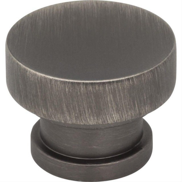 Jeffrey Alexander 484BNBDL 484 Elara 1-1/4" Zinc Cabinet Knob Brushed Pewter
