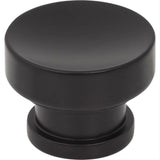 Jeffrey Alexander 484MB 484 Elara 1-1/4" Zinc Cabinet Knob Matte Black