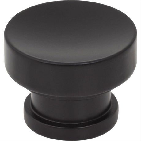 Jeffrey Alexander 484MB 484 Elara 1-1/4" Zinc Cabinet Knob Matte Black