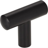 Jeffrey Alexander 48MB 48 Key West 1-7/8" Steel Cabinet T-Shaped Cabinet Knob Matte Black