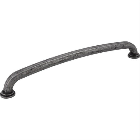 Jeffrey Alexander 527-12SIM-12 Bremen 1 13-1/16" Zinc Appliance & Cabinet Pull Distressed Antique Silver