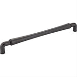 Jeffrey Alexander 537-12DACM-12 Bremen 2 12-11/16" Zinc Appliance & Cabinet Pull Gun Metal